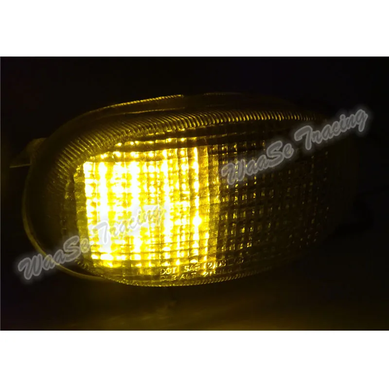 Waase для Suzuki GSXR600 GSXR 600 1997 1998 1999 2000 E-Mark задний фонарь стоп-сигнал встроенные Сигналы поворота светодиодный свет
