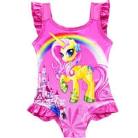 baby girl dress kids children summer beach style one piece bikini cute unicorn party clothing girl biquini swimsuit bathing suit