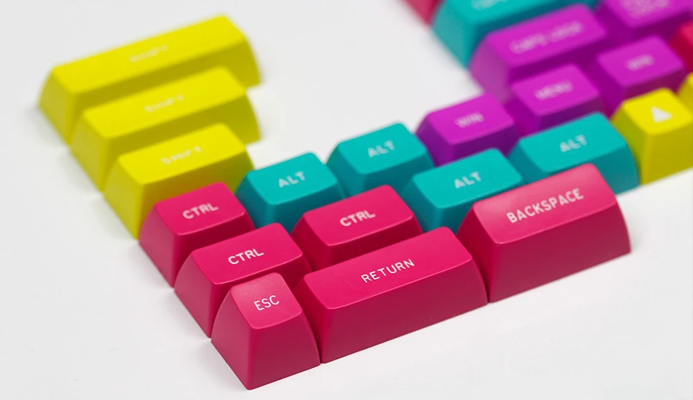 MAXKEY SA CMYW keycap ABS 27 клавиш для Механическая клавиатура cherry mx