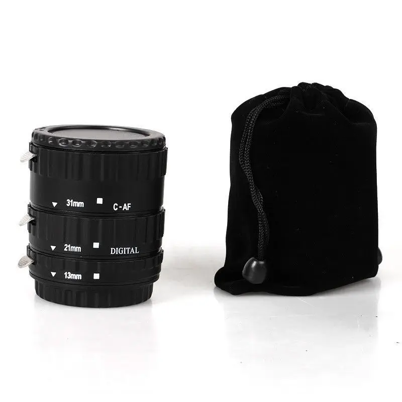 Черное металлическое Крепление с автофокусом AF макро удлинительная