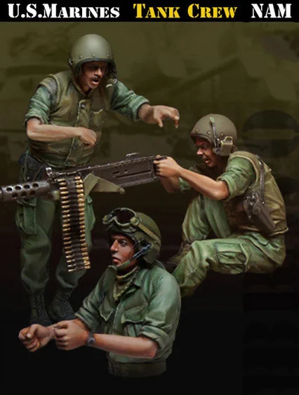Масштаб 1/35 фигурка из смолы американский Танк VN | Игрушки и хобби