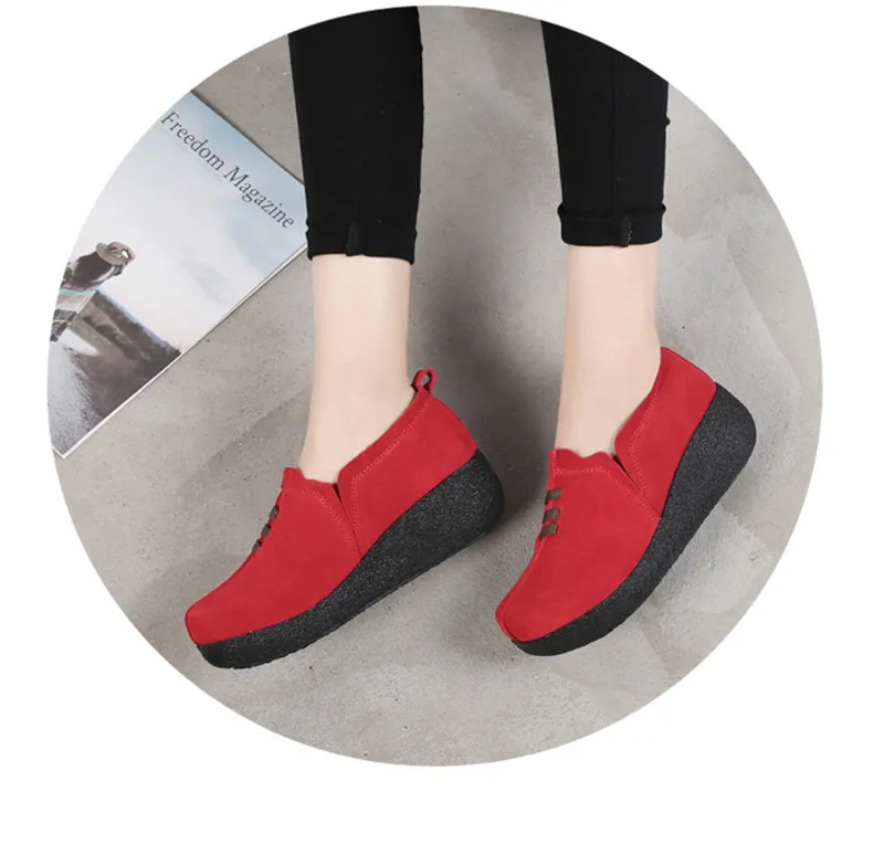 BEYARNEPlus/Размеры 35-43; женские лоферы на плоской платформе; женские весенние туфли из замши без застежки на плоской подошве; женская обувь на плоской подошве; CreepersSneakerE084
