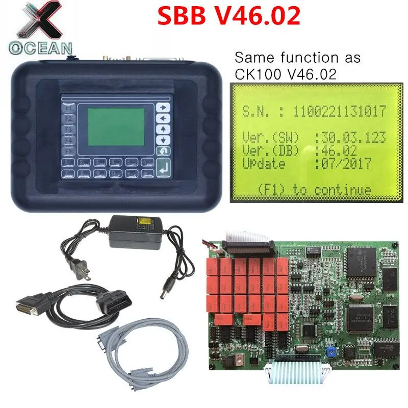 Программатор ключей SBB V33.02/V46.02 обновление новый транспондер иммобилайзера