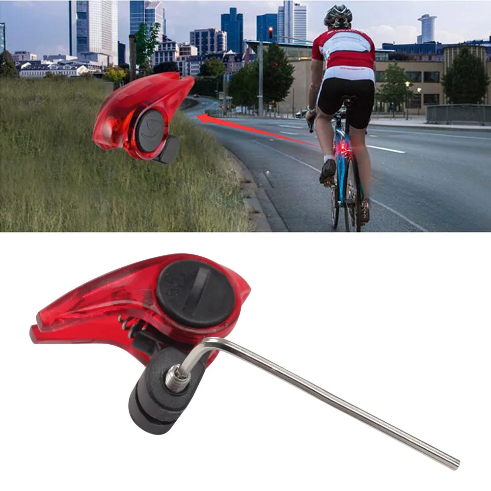 BIKEIN Велоспорт велосипед Портативный мини тормозной светильник велосипед хвост Задние огни Предупреждение светодиодный светильник высокого Яркость Водонепроницаемый красный светодиодный светильник