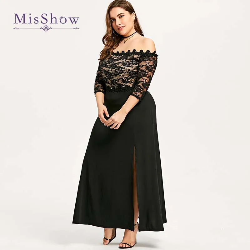 Robe De Soiree сексуальное кружевное вечернее платье большого размера длинное 2019