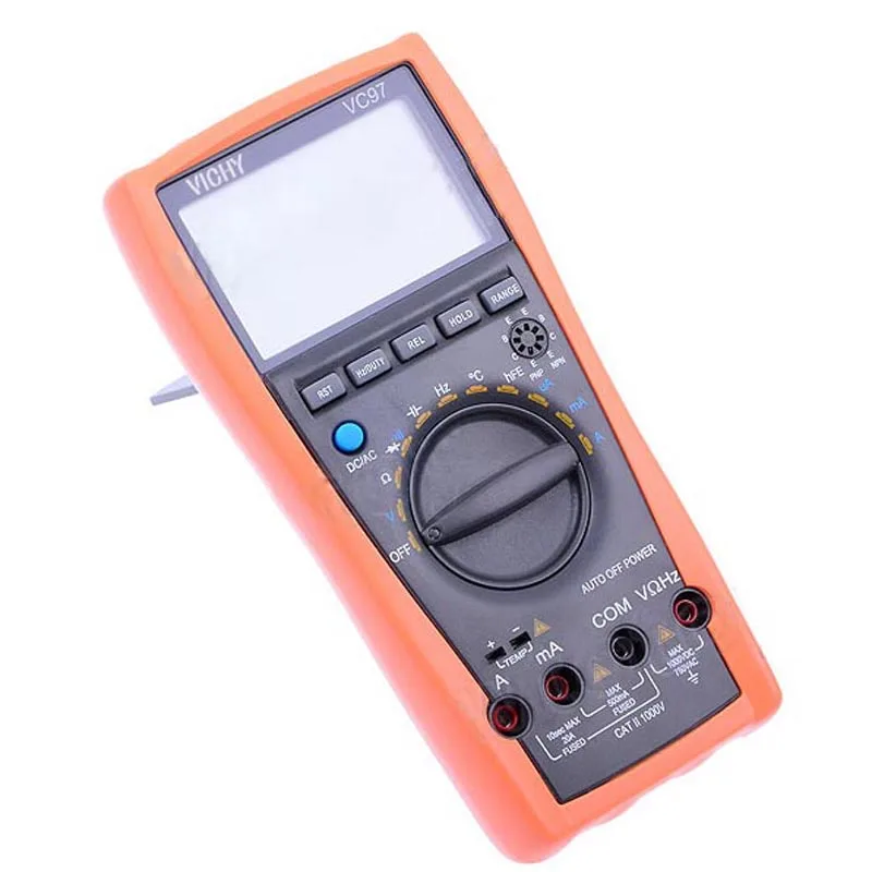 VC97 Профессиональный истинный RMS Авто диапазон 4000 отсчетов Сопротивление Емкость