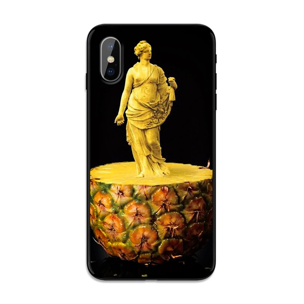 Красивый мягкий чехол из ТПУ с рисунком ананаса для Apple iPhone 6 6S 7 8 Plus 5 5S SE X XS MAX XR
