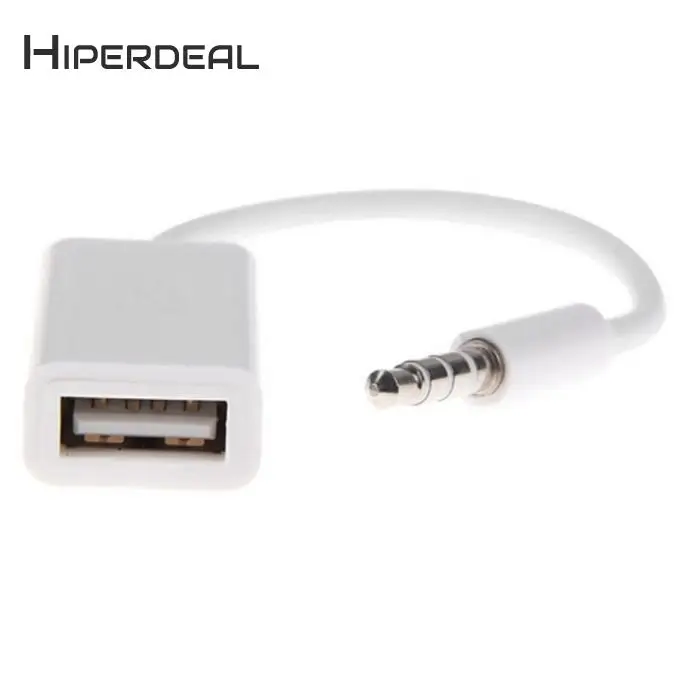 Кабель-переходник HIPERDEAL с разъемом AUX для штекера 3 5 мм USB 2 0 Автомобильный MP3