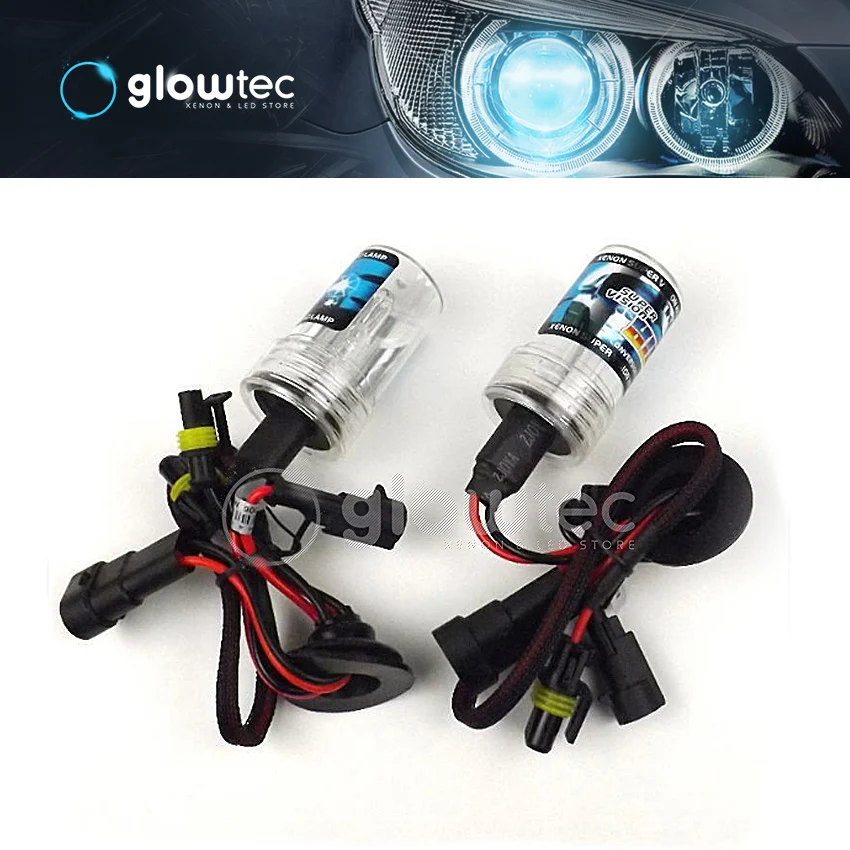 Комплект ксеноновых фар GLOWTEC 55 Вт тонкий балласт постоянного тока H7 H3 H4 H8 H9 H11 9006