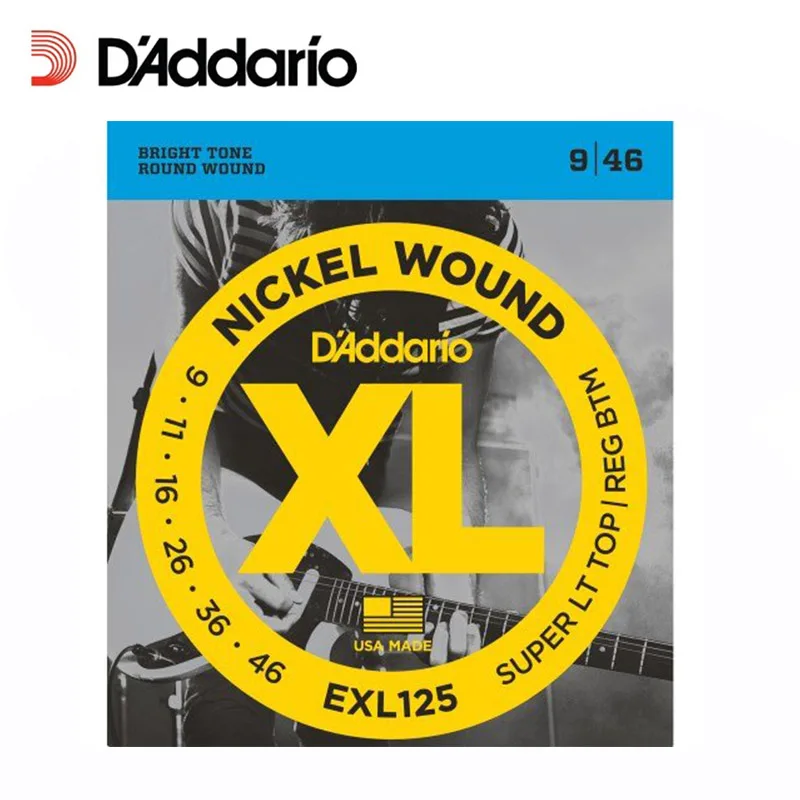 Проводки для электрогитары D'Addario EXL110 EXL115 EXL120 EXL125 EXL130 XL никелевые круглые