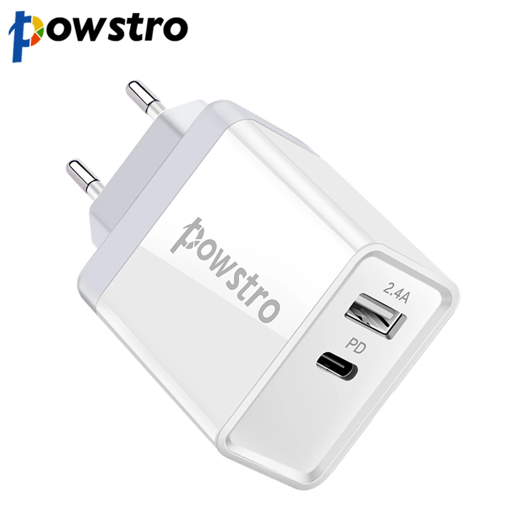 Зарядное устройство PD с 2 портами USB Type C 30 Вт 5 В 3 А|Зарядные устройства для
