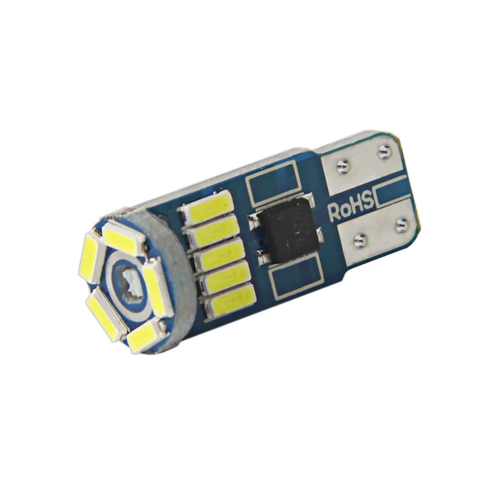 10 шт. светодиодный светильник для автомобиля T10 4014 15SMD салона купола Чтения