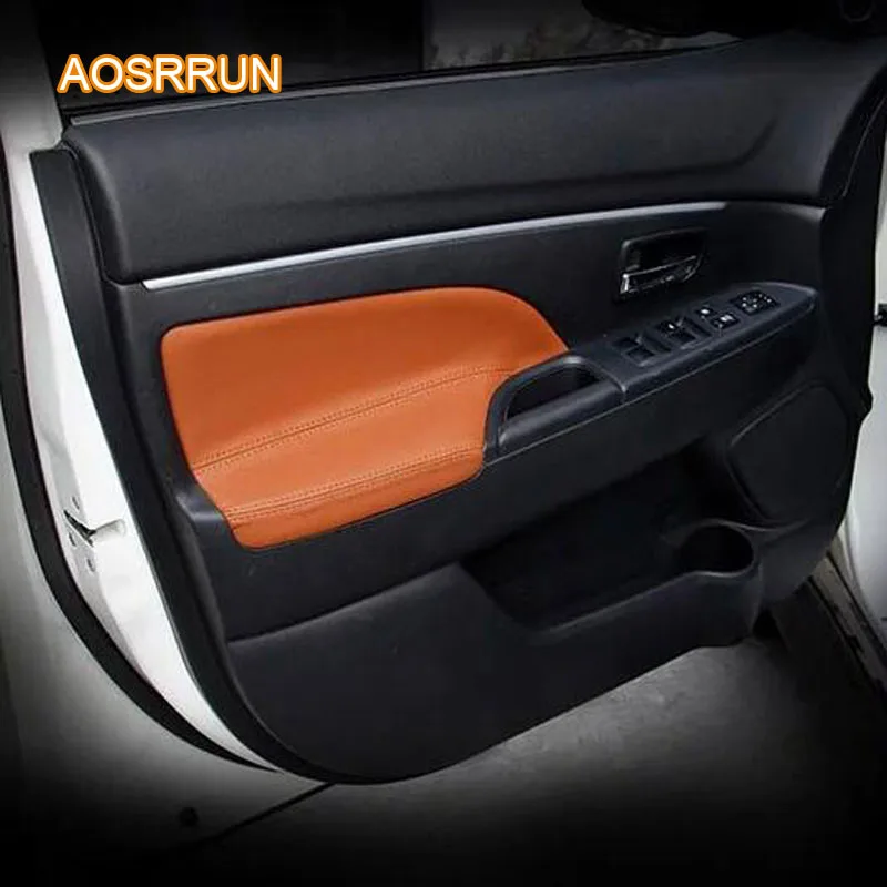 AOSRRUN натуральная кожа автомобильная дверь подлокотник наволочка внутренняя