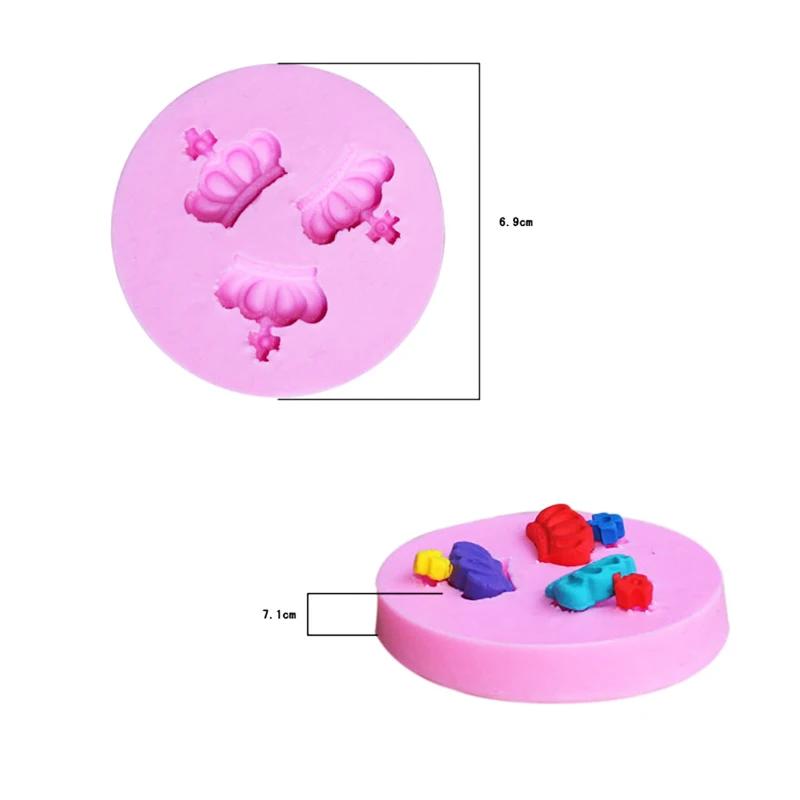 DIY объемные силиконовые формы короны Принцесса Королева помадка шоколадная
