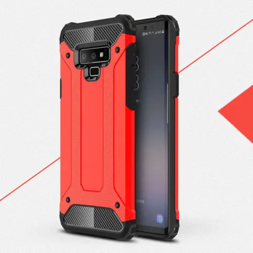 Red Для samsung Galaxy J3 J4 J6 J8 A6 плюс S5 S6 EDGE Plus S7 S8 S9 бронированный чехол для A3 A5 A7 J5 J7 чехол Note 4 5 8 9 в виде ракушки - Цвет: Red