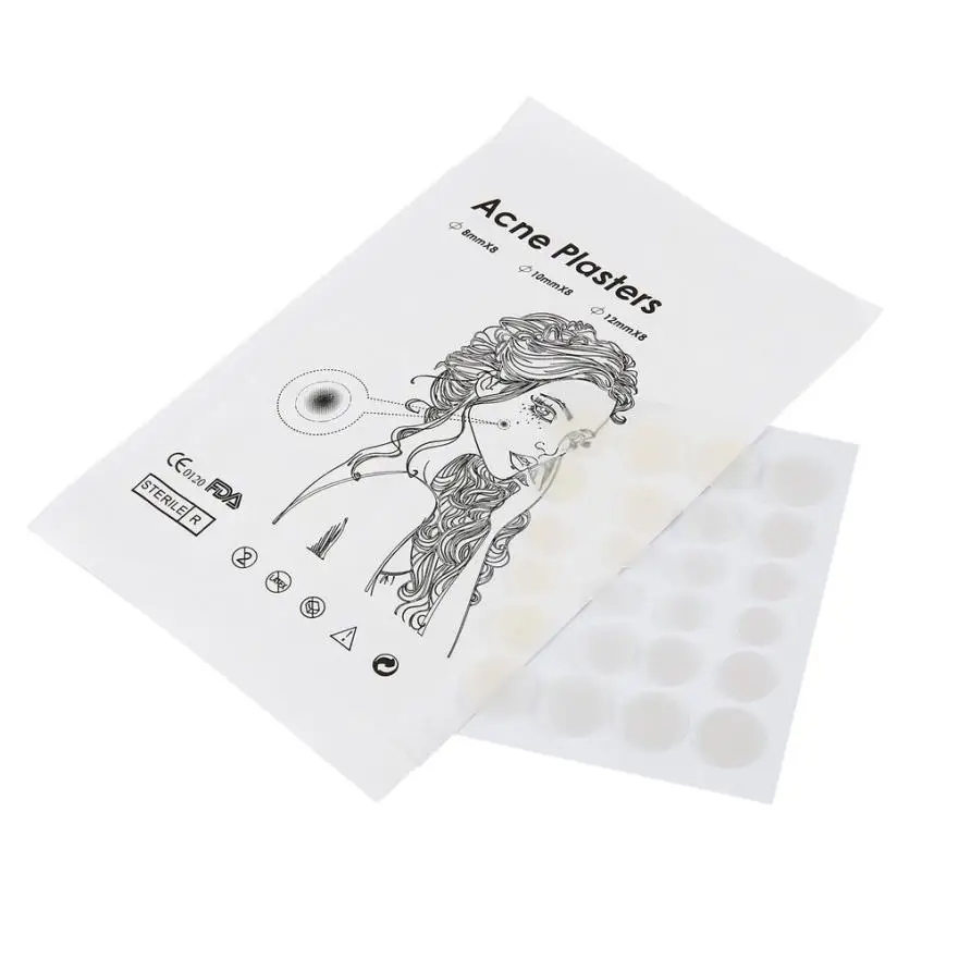 24 шт./компл. акне штукатурки различных размеров прыщи мастер патч патчи лечение
