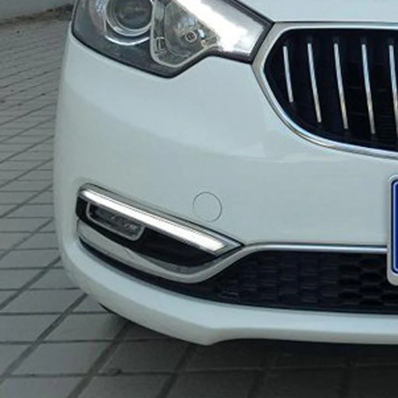 Hlxg 2 шт. DRL для Kia K3 2013 2014 светодиодный светильник дневного света автомобиля