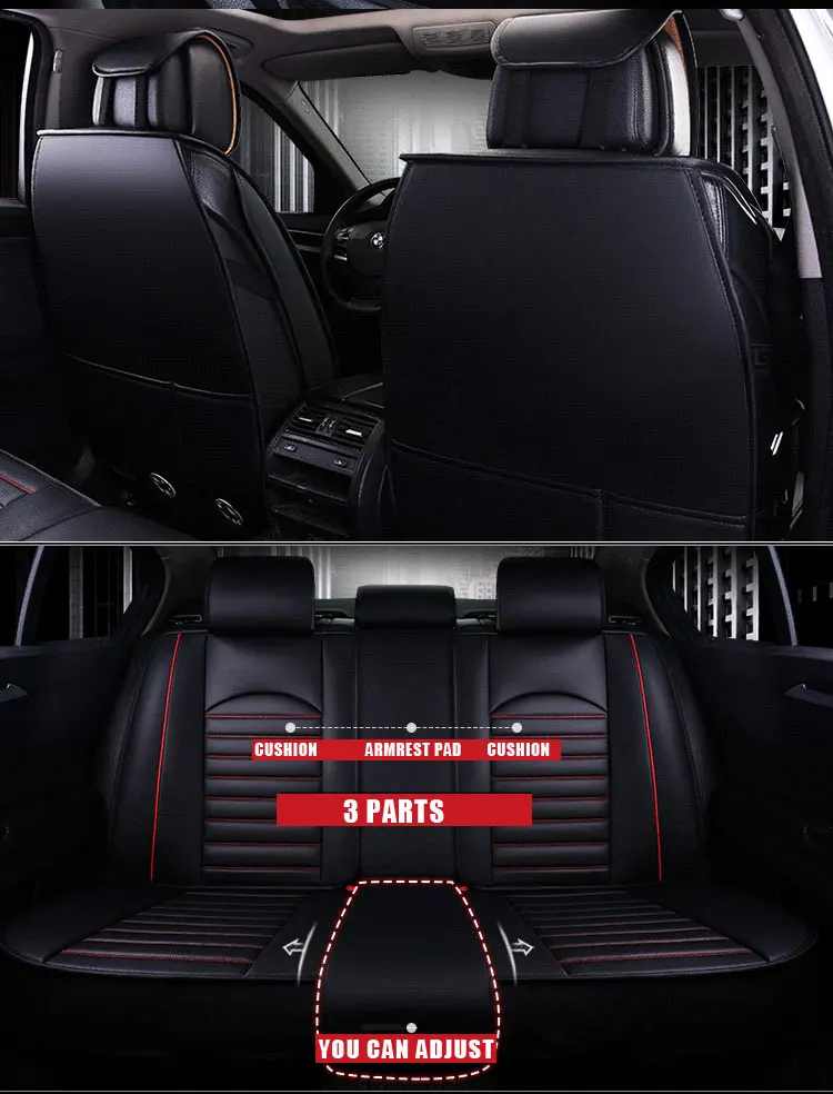 Универсальный из искусственной кожи чехлы для сидений автомобиля Alfa Romeo 147 156 159 166 Giulia Giulietta Mito Stelvio защитное покрытие автомобильного сиденья