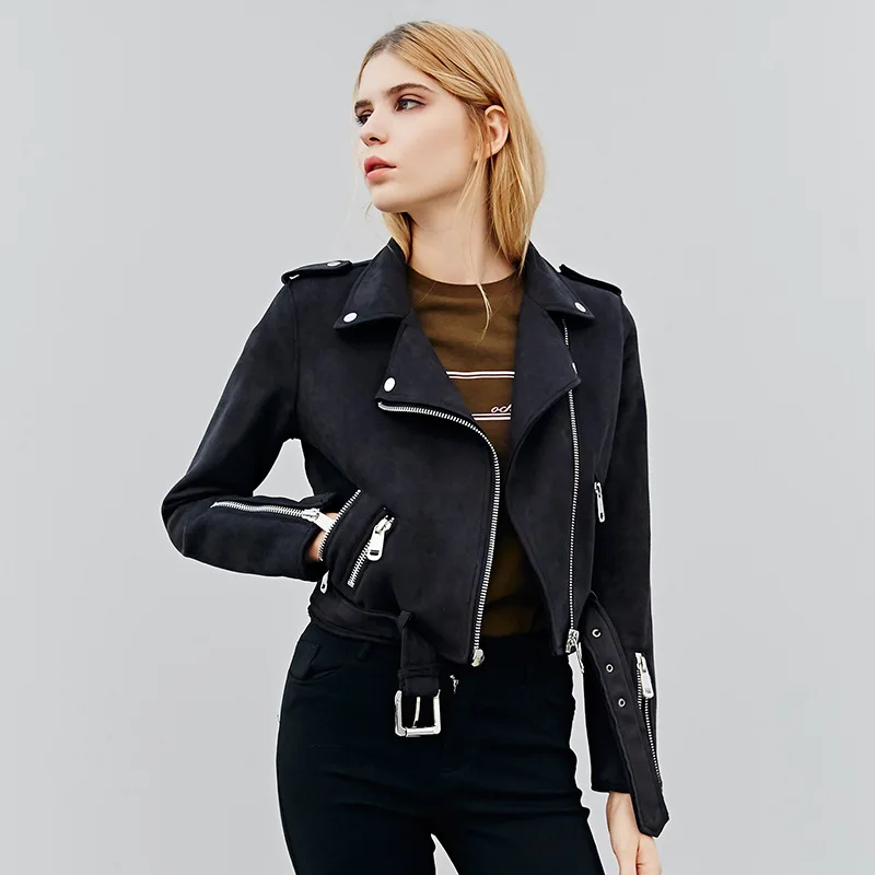 

Womens Leather Jackets Fashion Casual Street Jacket Faux Leather Jacket for Women Black Yellow White Plus Size Motobike Jackets