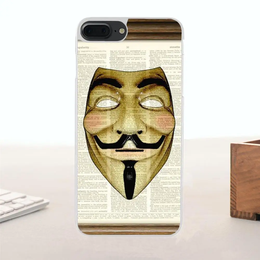 Мягкий чехол Bixedx из ТПУ для Huawei G7 G8 Honor 5A 5C 5X 6 6X 7 8 V8 Mate 9 P7 P8 P9 P10 Lite Plus Fawkes с Анонимной