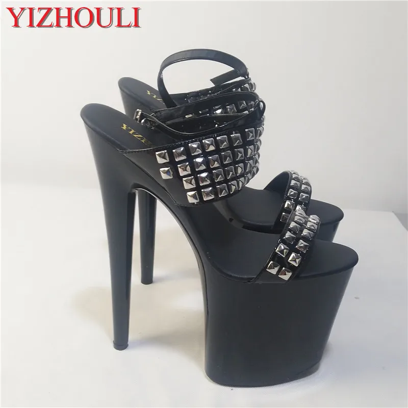 The new style willows with buckles, 20cm high stilettos, waterproof platform Dance Shoes