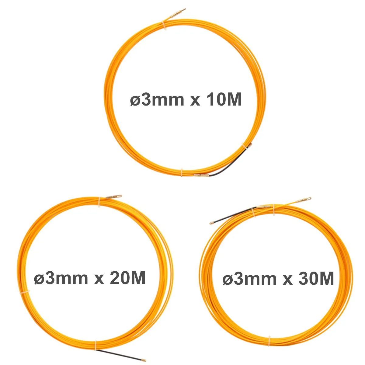 3 мм/4 мм рыболовный Съемник желтого кабеля стекловолоконная рыболовная лента