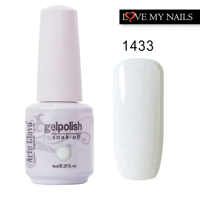 Arte Clavo 85 цветов Гель-лак для ногтей розовое золото Nagellack Профессиональный лак vernis Полупостоянный розовый гель для ногтей - Цвет: 1433
