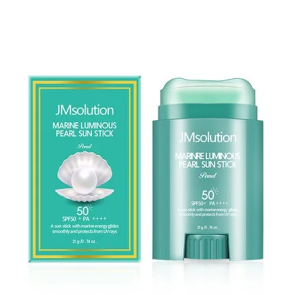 2 шт. JMsolution морская светящаяся жемчужная Солнцезащитная палочка SPF50 + PA +++ 21