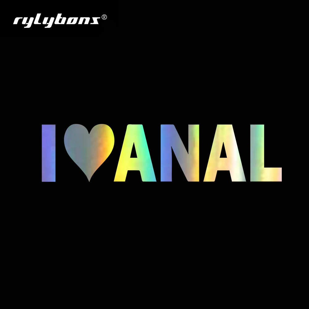 Rylybons I LOVE анальные наклейки для автомобиля украшение Стайлинг окна бампер