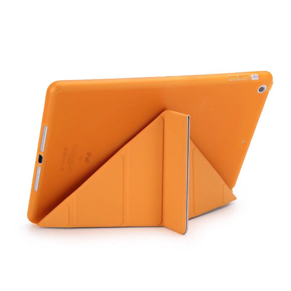 Смарт Услуга/сна чехол для нового iPad 9.7 A1822 Мода ультратонких+ Мягкий ТПУ прозрачный задняя крышка Подставка+ один Stylus подарок
