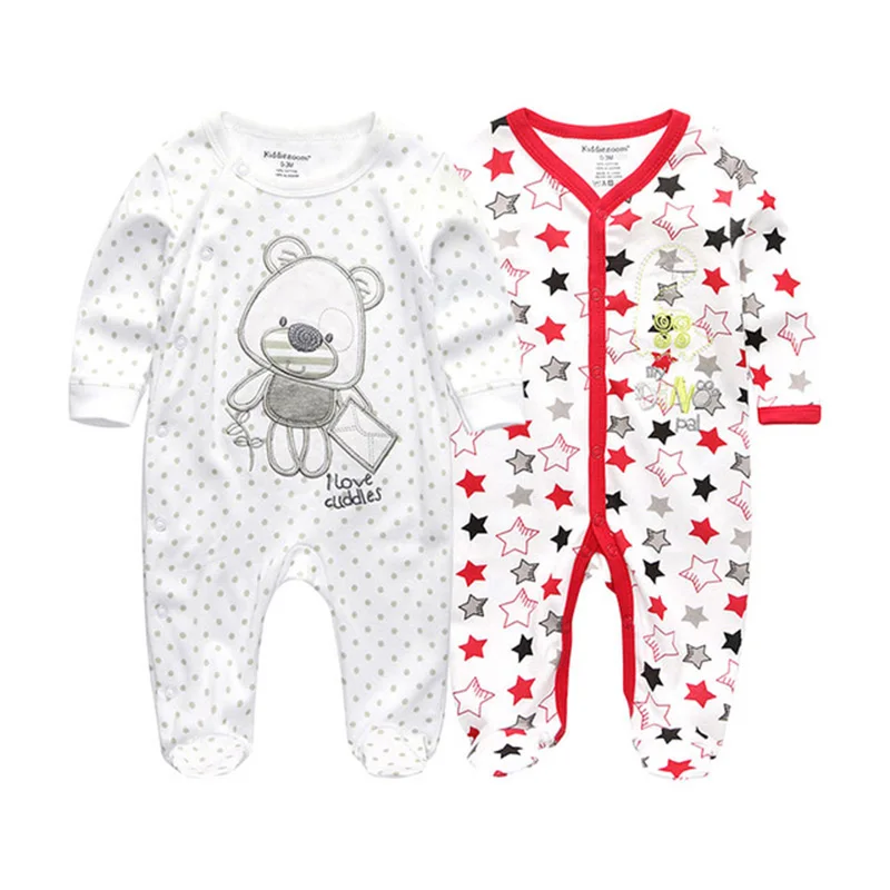Baby Rompers2049 2 шт./партия, одежда для мальчиков с единорогом одежда для маленьких девочек боди для новорожденных Roupa de малыш Bebe одежда из хлопка для маленьких детей - Цвет: Baby Rompers2049