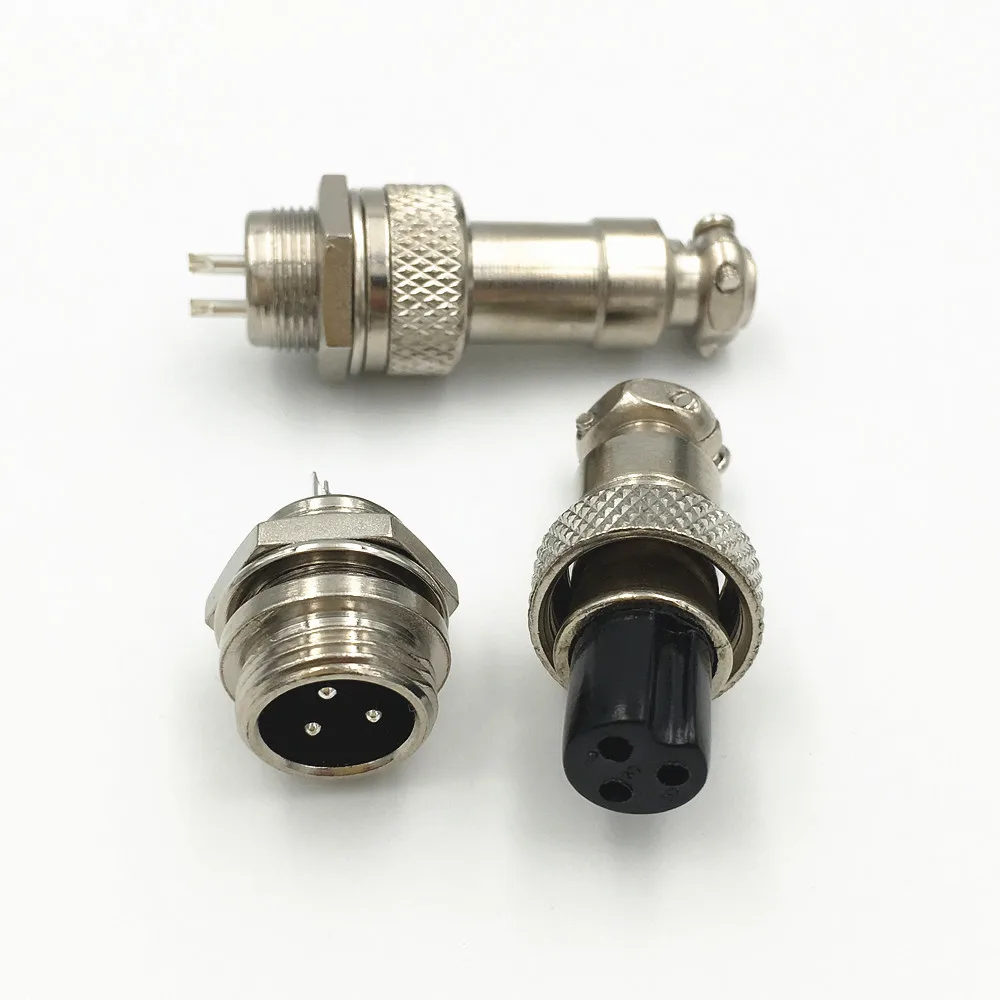 2 комплекта GX12 3 4 5 6 P штырьковый мужской женский круговой панели 12 мм M12