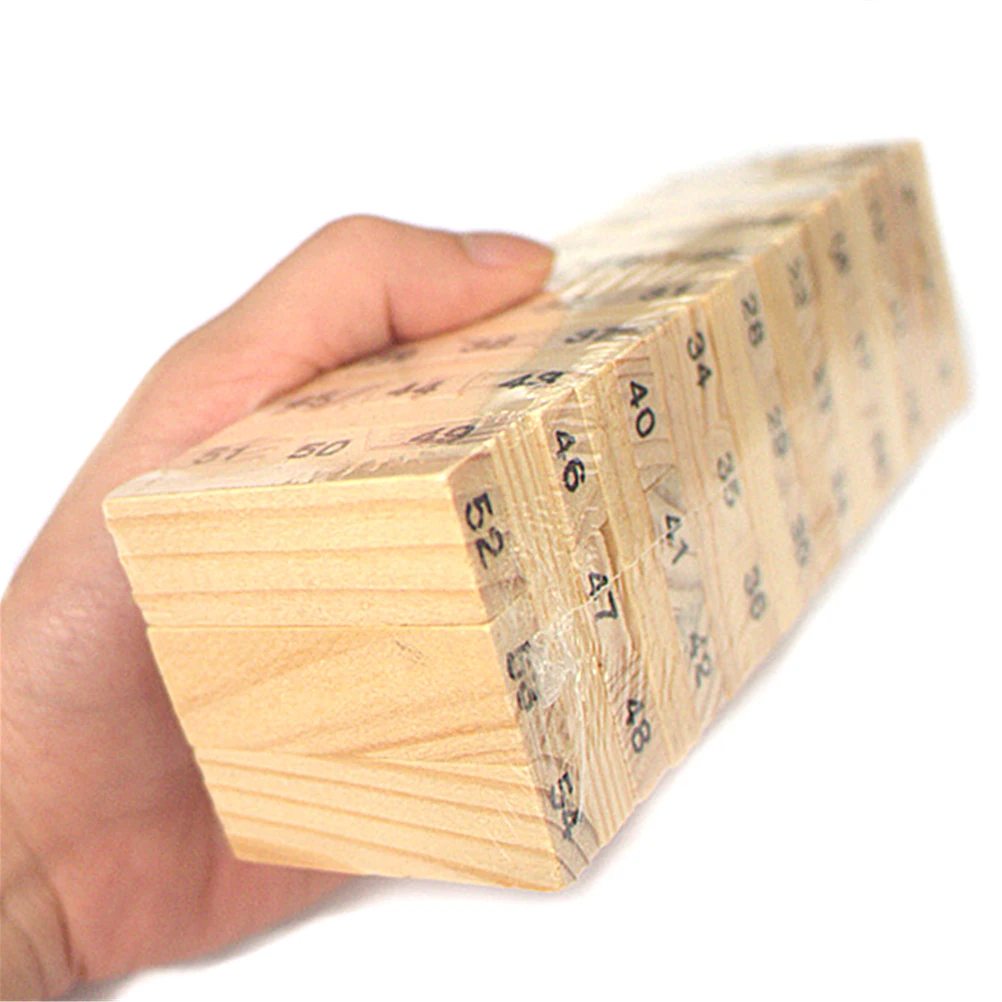 Деревянные детские подарочные игрушки 54 слоя многослойные высокие строительные