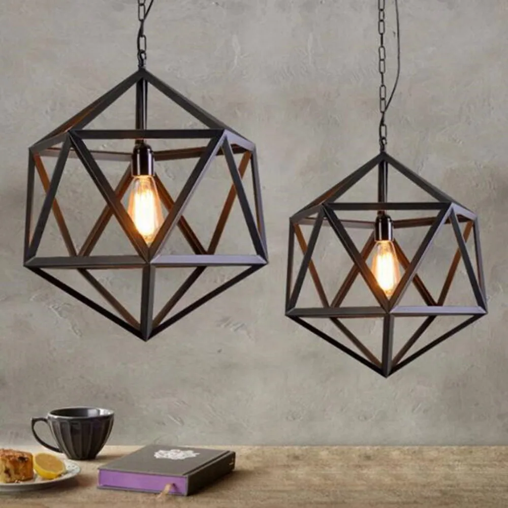 Nordic simplicity Metal Suspension light Loft Industrial Pendant Light Retro iron pendant lamp for Dining Room Bar with chain | Лампы и