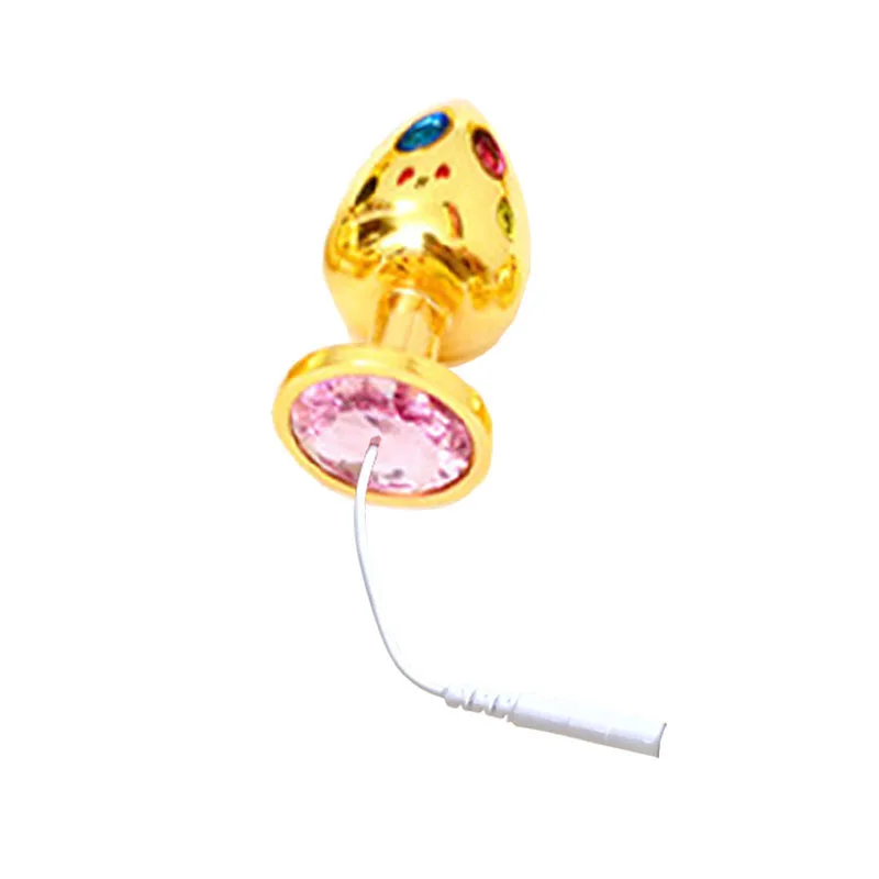 Новое поступление электрическим током Анальная пробка для массажа простаты и