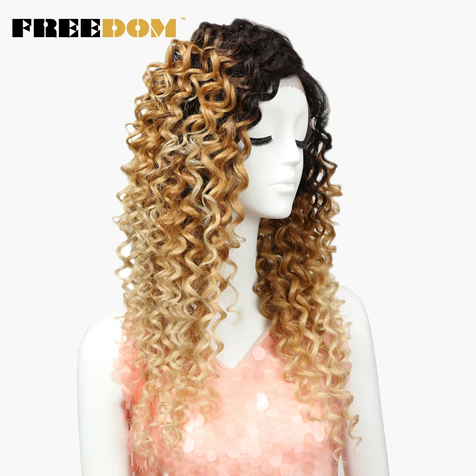 Свободные волнистые кружевные передние парики 26 дюймов длинные Омбре блонд