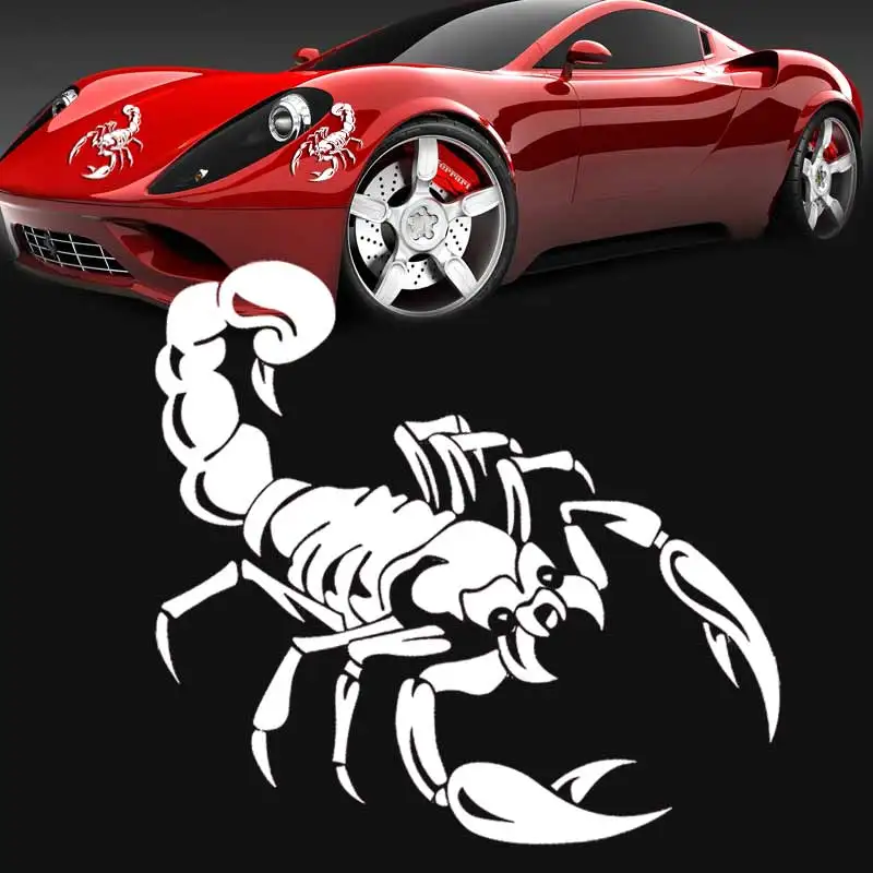 1 шт. Стикеры для стайлинга автомобиля 3D наклейки на мотоцикл с милым скорпионом