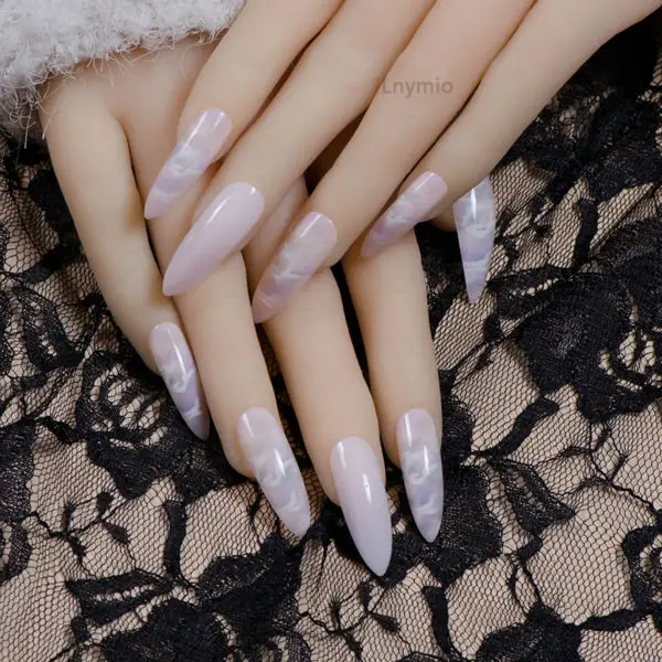 Накладные ногти с очень длинным рисунком 24 шт.|nail|nail applicationnail art foil adhesive |