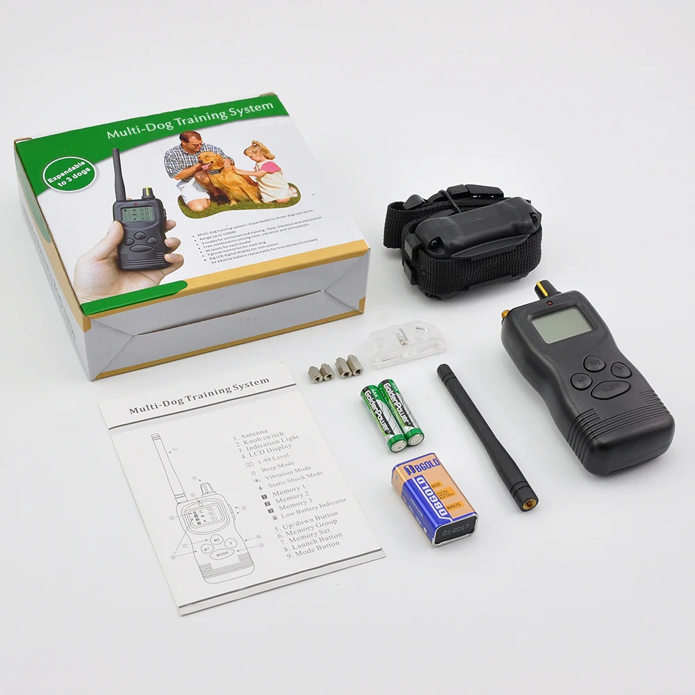 Petrainer 900-1 1000 м дистанционный ошейник для дрессировки собак без лай