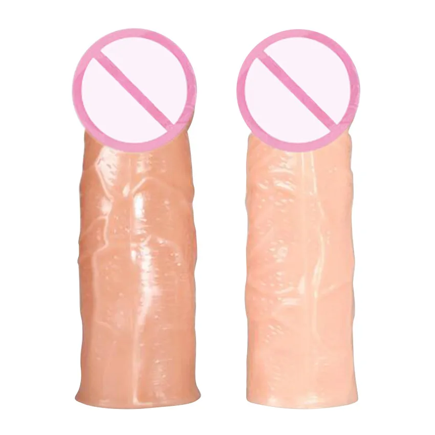 Презервативы с реалистичной кожей рукавами для увеличения пениса многоразовые