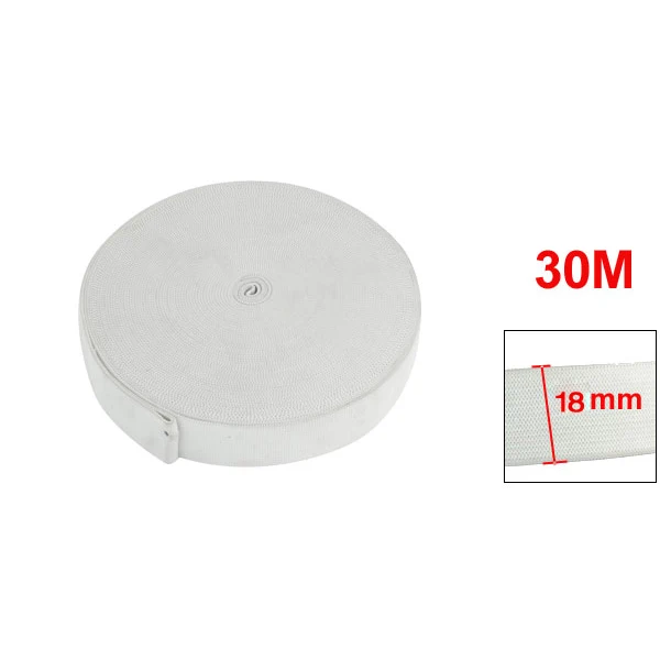

Home Family 30M Length Braided Elastic Band White for Tailoring Clothes