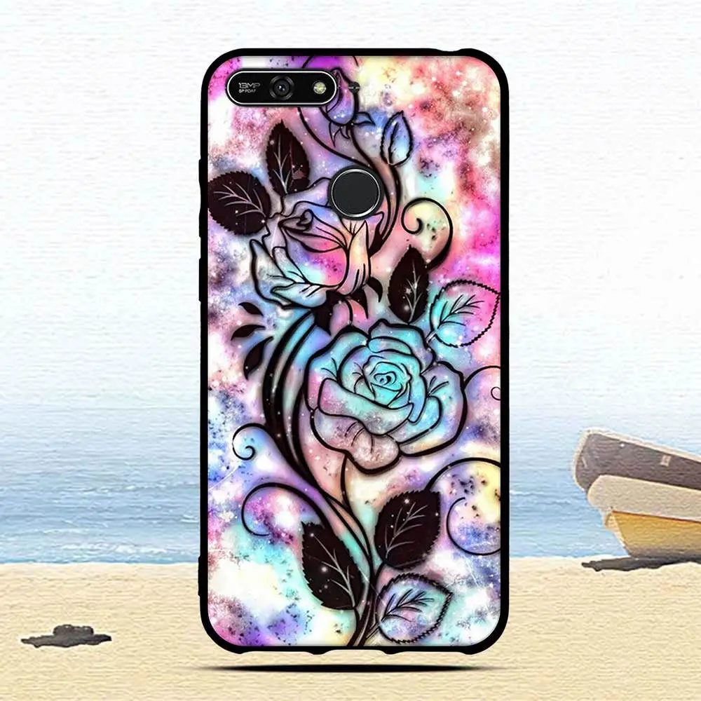 Мягкий силиконовый чехол из ТПУ для huawei Honor 7A/Honor 7A Pro/Y6 /Y6 Prime /Enjoy 8e, Симпатичные чехлы с героями мультфильмов - Цвет: 35