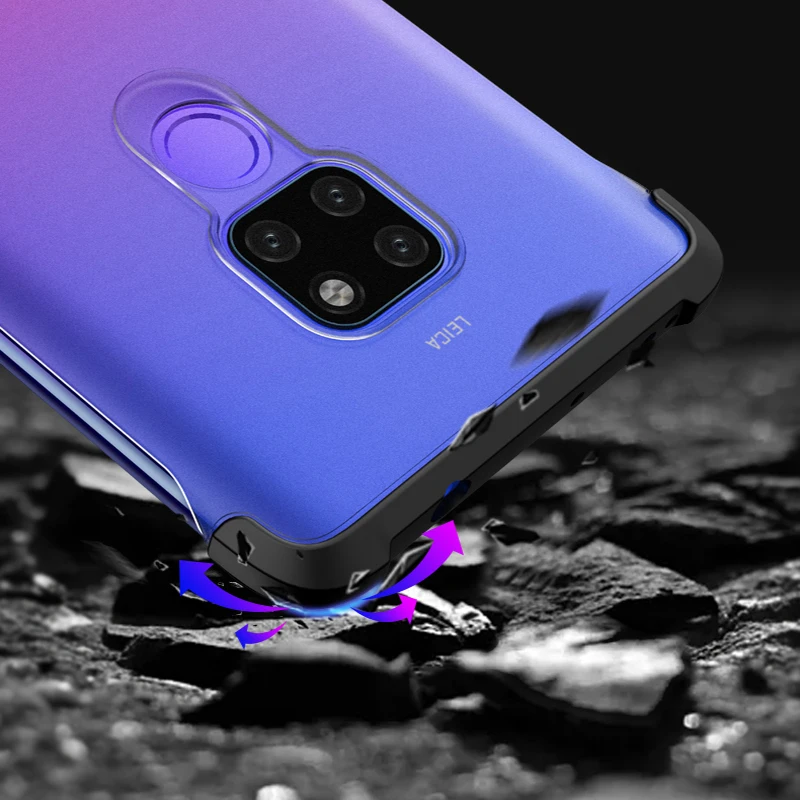 XUNDD для HUAWEI mate 20 Pro 20X20 lite Прозрачный чехол телефона Бампер Защитный матовый с