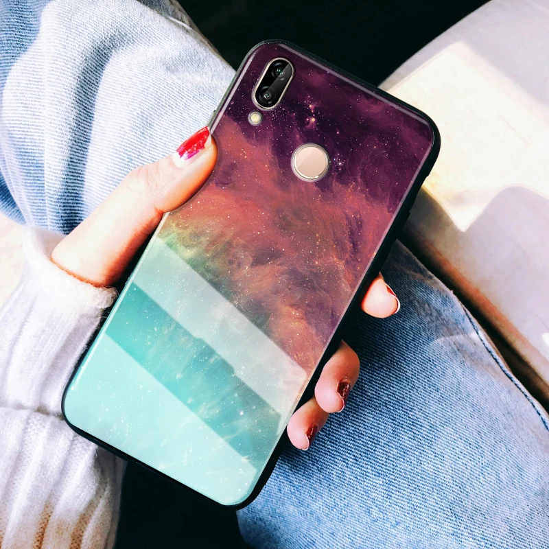 GFAITH чехол из закаленного стекла для Meizu note 9 звездное небо дизайн Полная защита 16 S