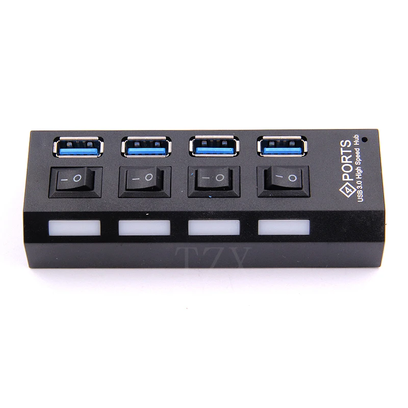 Usb хаб 4 порта USB 3 0 сплиттер Супер Скоростной 5 Гбит/с мультиконцентратор с