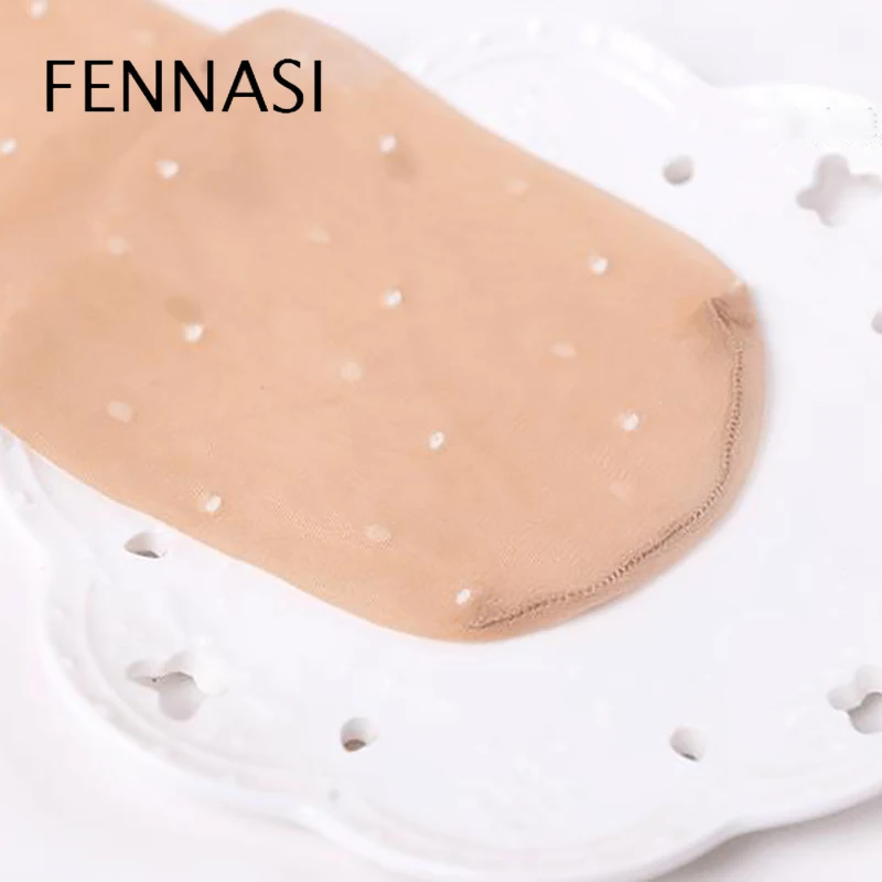 Женские тонкие пикантные нейлоновые дамские колготки FENNASI белые жаккардовые в