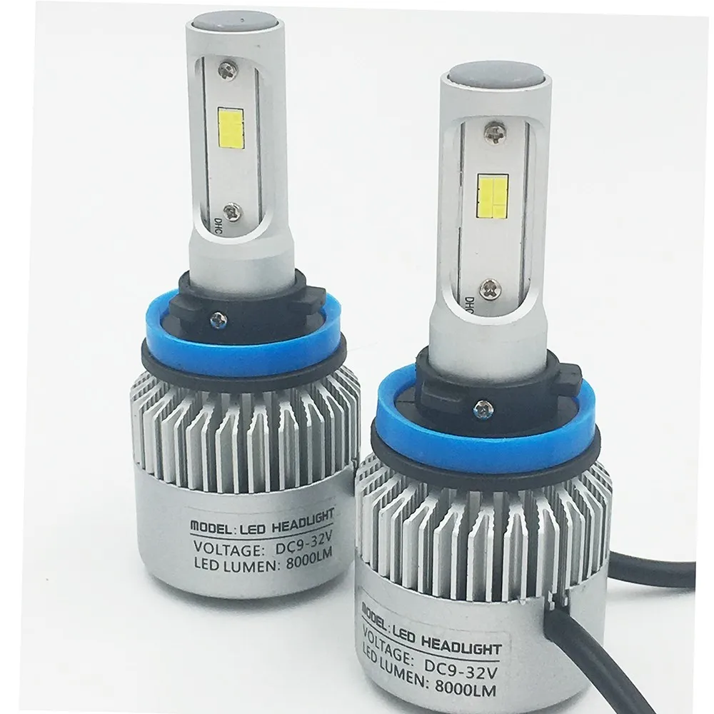 2X S2 H11 CSP Del Faro 72 Вт 8000LM LED Auto Fari Lampadina Della Luce di Nebbia 6500 K 24 V|led auto|24 vlampadina led auto |