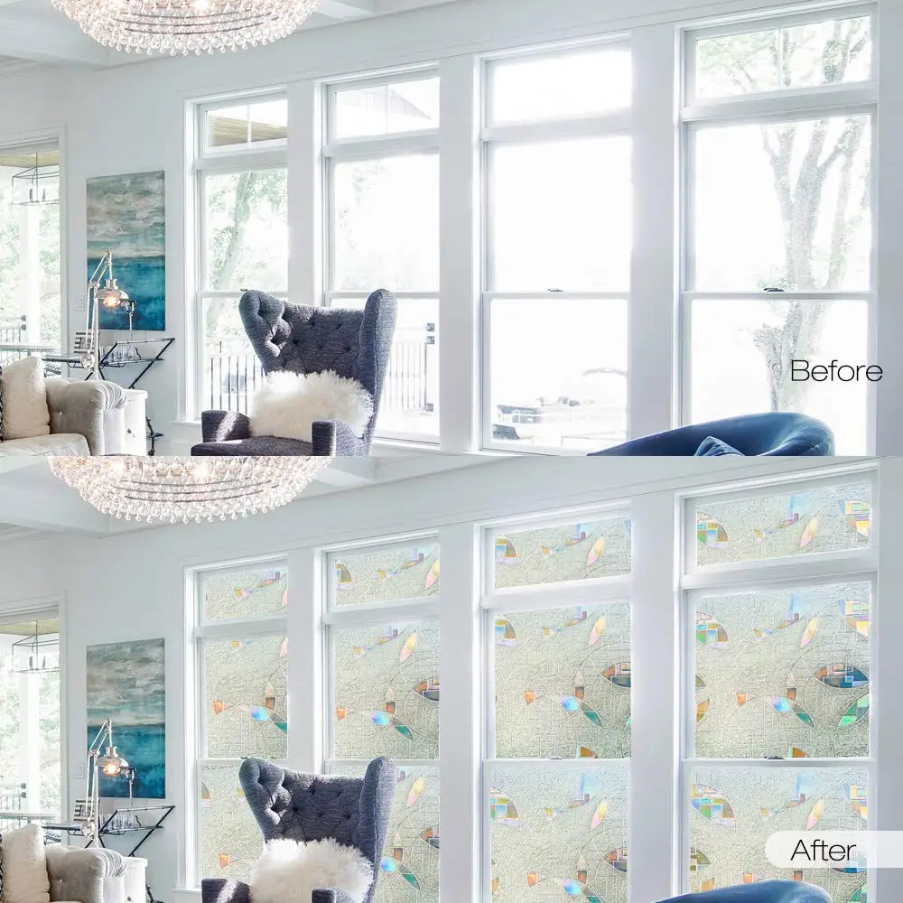 3D лазерной красочные конфиденциальности статический цепляются виниловая пленка