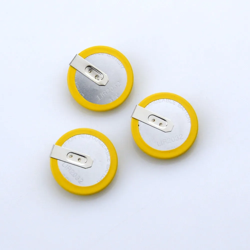 

OkeyTech 1pc/lot Rechargeable LIR 2032 Battery 3.6V For BMW Smart Key Fob Battery Remote Car Key Shell Cover Case Button Battery