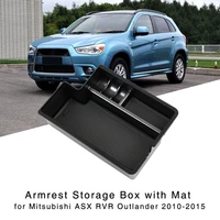 armrest storage box for mitsubishi outlander sport rvr asx 2010 2011 2012 2013 2014 2015 2016 2017 2018 center console tray